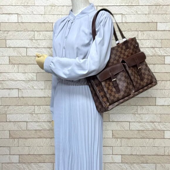 LOUIS VUITTON Shoulder Bag Damier canvas Damier Uzes used - Picture 11 of 11